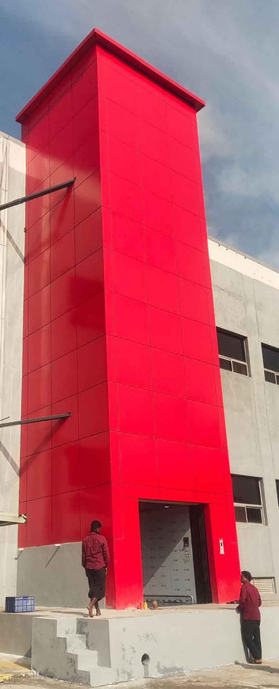 Lotte Goods Lift Structure